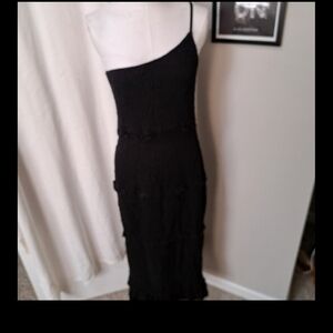 Elegant Black One Shoulder Dress